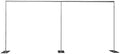 10x20ft Backdrop Stand Pipe Kit, Heavy Duty Adjustable Curtain Frame Professional Background Support Telescopic Wall Shelf Photo Stand Kits for Wedding Party Celebration Photography,Silver by MARTEXBUY