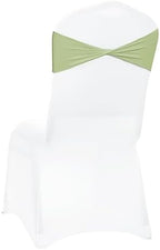 MDS Pack of 125 Spandex Chair Sashes Without Slider Buckles – Sage Green - Image 5