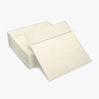 LUXPaper Square Invitation Envelopes | Peel & Press | 6 1/4" x 6 1/4" | Natural | 70lb. Text | 250 Qty - Image 5