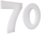 15in Cardboard Number Shape Box Fillable Tray, Food Charcuterie Board, Cupcake Sweet Party Decor (Number 70) - Image 2