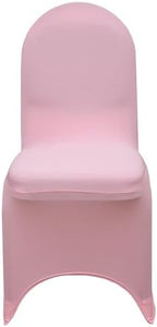 YOUR CHAIR COVERS - 100 Pack Stretch Spandex Banquet Chair Covers - Pink, Wedding Slip Covers, Premium Quality Chair Cover - Image 3