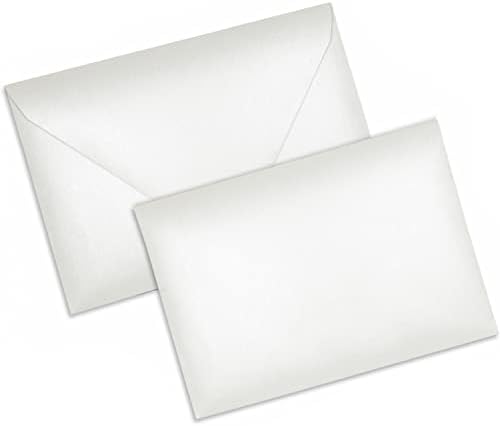 Darling Souvenir A2 Size 100 x Reply Cards Envelopes Euro V-Flap 80lbs (4 3/8 x 5 3/4) Greeting Cards Envelope Small - Packs & Colours Available - Image 2