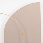 Efavormart 8ft Nude Fitted Spandex Half Moon Arch Cover, XL Custom Chiara Backdrop Stand Slipcover for Modern Lifestyle Branding and Grand Events - Image 2