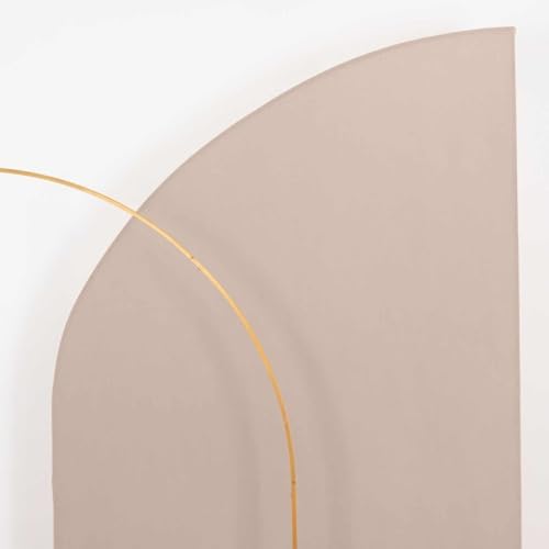 Efavormart 8ft Nude Fitted Spandex Half Moon Arch Cover, XL Custom Chiara Backdrop Stand Slipcover for Modern Lifestyle Branding and Grand Events - Image 2