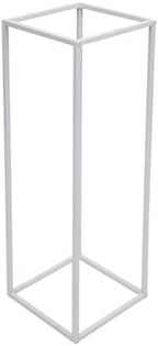 Ballon Stand 6.56 Ft(2M) and 2pcs Flower Stands 31.5 in,Metal Wedding Arch,Half Arch Balloon Stand with Base for Ceremony Birthday Baby Shower Anniversary Background Decoration (White) - Image 4