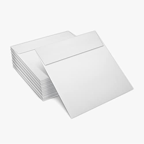 LUXPaper Square Invitation Envelopes | Peel & Press | 6 1/4" x 6 1/4" | Bright White | 70lb. Text | 250 Qty - Image 5