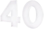 15in Cardboard Number Shape Box Fillable Tray, Food Charcuterie Board, Cupcake Sweet Party Decor (Number 40) - Image 2