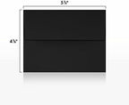 LUXPaper A2 Invitation Envelopes | Peel & Press | 4 3/8" x 5 3/4" | Midnight Black | 80lb. Text | 250 Qty - Image 3