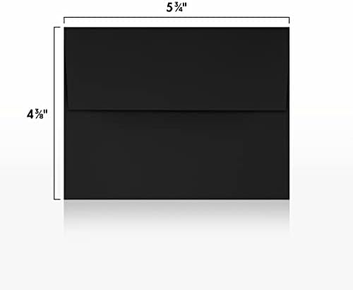 LUXPaper A2 Invitation Envelopes | Peel & Press | 4 3/8" x 5 3/4" | Midnight Black | 80lb. Text | 250 Qty - Image 3