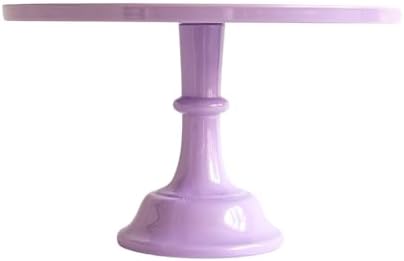 Pedestal 11-Inch Light Purple Cake Stand Durable Melamine Dessert Display by SprinklesConfetti
