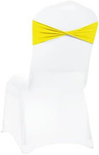MDS Pack of 200 Spandex Chair Sashes Without Slider Buckles – Yellow - Image 5