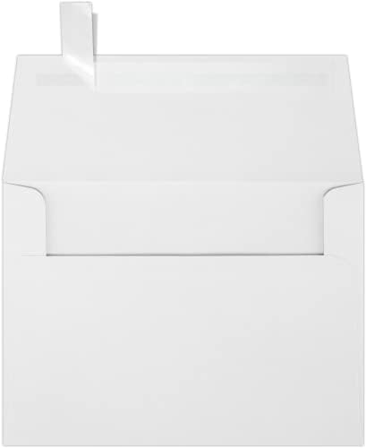 LUXPaper A6 Invitation Envelopes | Peel & Press | 4 3/4" x 6 1/2" | White | 24lb. Text | 250 Qty by LUXPaper