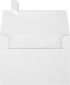 LUXPaper A6 Invitation Envelopes | Peel & Press | 4 3/4" x 6 1/2" | White | 24lb. Text | 500 Qty by LUXPaper
