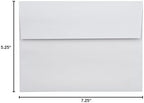 LUXPaper A7 Foil Lined Invitation Envelopes | Peel & Press | 5 1/4" x 7 1/4" | White w/Gold LUX Lining | 60lb. Text | 250 Qty - Image 6