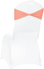 MDS Pack of 100 Spandex Chair Sashes Without Slider Buckles – Peach - Image 5