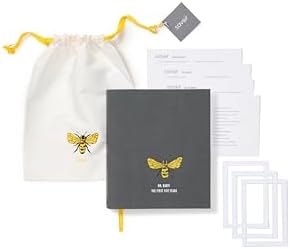 Savor | The First Five Years Baby Memory Book | Newborn Keepsake & Scrapbook Album for First Milestones with Photo Pages, Envelopes, & Labels | Gift for Pregnancy, Mother’s Day & Baby Shower (Bee) - Image 2