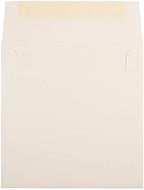 JAM PAPER 8.5 x 8.5 Square Strathmore Invitation Envelopes - Natural White Wove - 25/Pack - Image 2