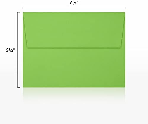 LUXPaper A7 Invitation Envelopes | Peel & Press | 5 1/4" x 7 1/4" | Limelight Green | 80lb. Text | 500 Qty - Image 3