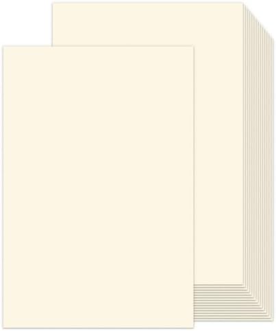 100 Pack Cream Cardstock 11x17 65 lb by Goefun