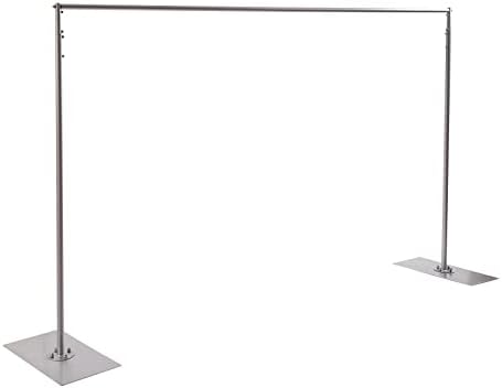 Wedding Arch Backdrop Stand Silver 19.7 * 9.8FT Adjustable Wedding Arches for Ceremony Metal Balloon Arch Stand Garden Arbor Frame for Wedding Birthday Party Baby Shower - Image 5
