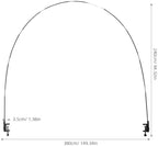Operitacx 1 Set Balloon Arch Stand, Over The Table Rod Stand with Clamps, Adjustable Plastic Black Table Arch Hanging for Wedding Birthday Party Anniversary - Image 2