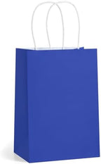BagDream Gift Bags with Handles 5.25x3x8 Inch Royal Blue 100 Pack Bulk - Image 7