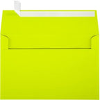 LUXPaper A9 Invitation Envelopes | Peel & Press | 5 3/4" x 8 3/4" | Wasabi Green | 80lb. Text | 1,000 Qty - Image 2