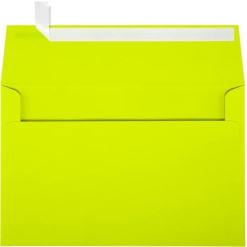 LUXPaper A9 Invitation Envelopes | Peel & Press | 5 3/4" x 8 3/4" | Wasabi Green | 80lb. Text | 1,000 Qty - Image 2