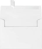 LUXPaper A7 Invitation Envelopes | Peel & Press | 5 1/4" x 7 1/4" | Bright White | 80lb. Text | 1,000 Qty by LUXPaper
