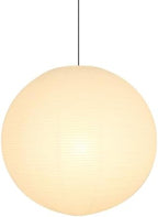 22 Inch White Paper Lantern Lampshade, Large Round Foldable Paper Lamp Shade for Hanging Pendant Light, Bedroom, Living Room, Wedding and Party Deco by Unknown