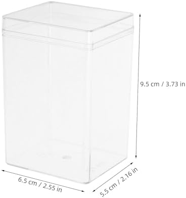 Gatuida 12 Pcs Clear Acrylic Candy Boxes with Lids - Transparent Treat Containers for Cookies, Biscuits, and - for Parties, Baby Showers, and More - Image 3