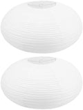 YARNOW 2pcs Party Paper Lanterns, 15.7x9.8 Inches Large Japanese Hanging Lantern for Wedding, Christmas, Baby Shower Dining Room, Indoor Event Decoration by YARNOW