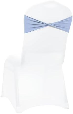 MDS Pack of 150 Spandex Chair Sashes Without Slider Buckles – Baby Blue - Image 5