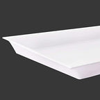 Supernal 12 Pack White Plastic Serving Trays and Platters for Wedding - Image 3