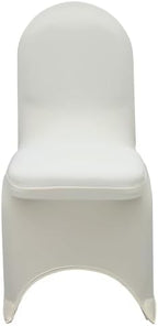 YOUR CHAIR COVERS - 50 Pack Stretch Spandex Banquet Chair Cover - Ivory, Wedding Slip Covers, Premium Quality Chair Cover - Image 3