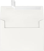 LUXPaper A7 Invitation Envelopes | Peel & Press | 5 1/4" x 7 1/4" | Natural White | 80lb. Text | 100% Cotton | 1,000 Qty by LUXPaper