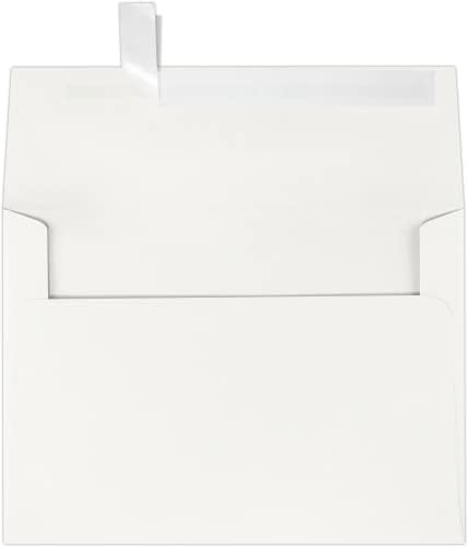 LUXPaper A7 Invitation Envelopes | Peel & Press | 5 1/4" x 7 1/4" | Natural White | 80lb. Text | 100% Cotton | 1,000 Qty by LUXPaper