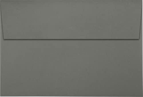 LUXPaper A8 Invitation Envelopes | Peel & Press | 5 1/2" x 8 1/8" | Smoke Gray | 80lb. Text | 500 Qty - Image 2