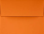 LUXPaper A2 Invitation Envelopes | Peel & Press | 4 3/8" x 5 3/4" | Mandarin Orange | 80lb. Text | 250 Qty - Image 2