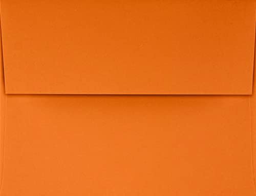 LUXPaper A2 Invitation Envelopes | Peel & Press | 4 3/8" x 5 3/4" | Mandarin Orange | 80lb. Text | 250 Qty - Image 2
