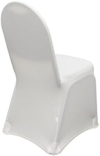YOUR CHAIR COVERS - 50 Pack Stretch Spandex Banquet Chair Cover - White, Wedding Slip, Premium Quality - Image 4