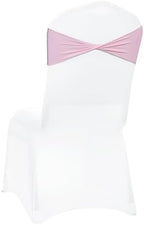 MDS Pack of 50 Spandex Chair Sashes Without Slider Buckles – Blush Pink - Image 5