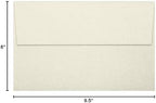 LUXPaper A10 Invitation Envelopes | Peel & Press | 6" x 9 1/2" | Natural Linen | 80lb. Text | 1,000 Qty - Image 4