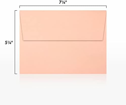 LUXPaper A7 Invitation Envelopes | Peel & Press | 5 1/4" x 7 1/4" | Blush Pink | 80lb. Text | 1,000 Qty - Image 3