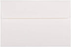 JAM PAPER A9 Strathmore Invitation Envelopes - 5 3/4 x 8 3/4 - Bright White Wove - 100/Pack by JAMPaper