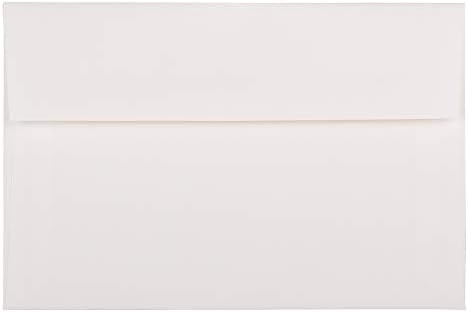 JAM PAPER A9 Strathmore Invitation Envelopes - 5 3/4 x 8 3/4 - Bright White Wove - 100/Pack by JAMPaper