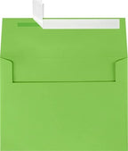 LUXPaper A7 Invitation Envelopes | Peel & Press | 5 1/4" x 7 1/4" | Limelight Green | 80lb. Text | 500 Qty by LUXPaper