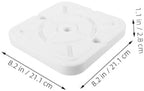 6 Piece White Plastic Balloon Stand Bases for Party Decorations - Image 2