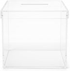 OnDisplay Luxe Acrylic Wedding Card Box with Lid - 10in Reception Money Box - Image 4