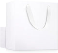 EUSOAR Large Size White Gift Wrap Bags, 25 Pack 12.5x4.5x11" Paper Heavy Duty Bags with Handles in Bulk, for Wedding, Grocery, Boutique, Retail, Business, Party Favors, Baby Showers, Birthdays by EUSOAR